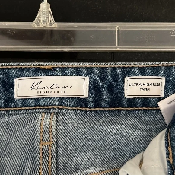 Kancan Buckle Jeans/ Ultra Highrise Taper/ Distressed Denim - Picture 5 of 6